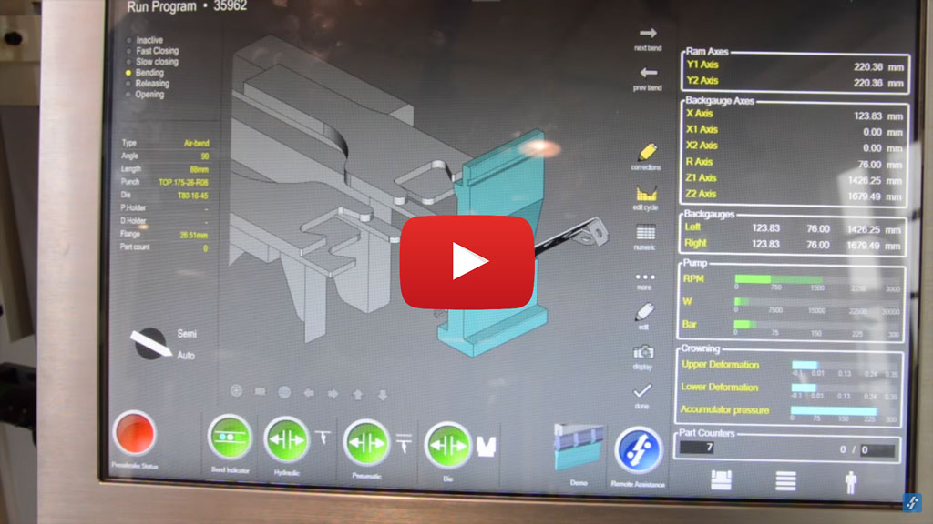 CNC-controlled automated press brake backgauge