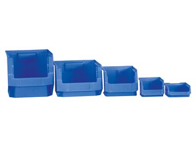 Kutija skladišna 100x 175/140x  80 mm vel. 2, PE, plava, 