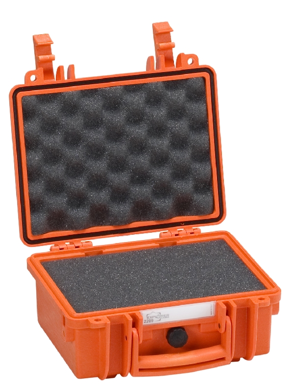 Kofer vodonepropusni  220x160x  95mm narančasti sa spužvom EXPLORER