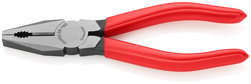 Kliješta kombinirana 160 mm polirana PVC izolirana (60HRc) KNIPEX 03 01 160