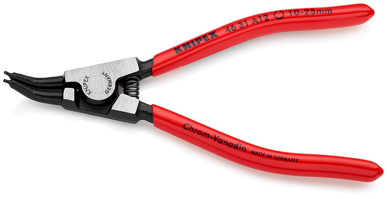 Kliješta seger vanjska  10- 25mm A12 130mm 45° polirana PVC izolirana KNIPEX