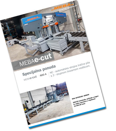 MEBAe-cut 600 A, strojna tračna pila, specijalna ponuda, akcija