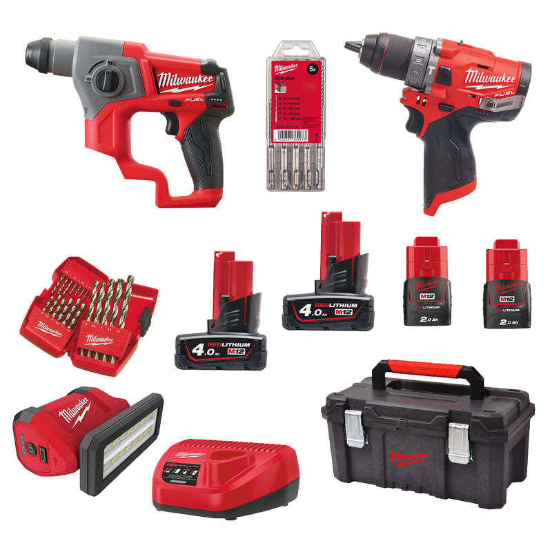 MILWAUKEE M12 FPCFP-424K Set akumulatorskog alata