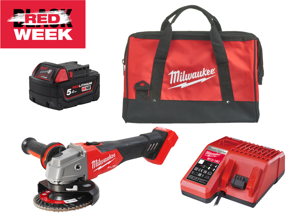  MILWAUKEE M18 FSAG125X-501BRF Aku kutna brusilica sa 1 x 5 Ah baterijom